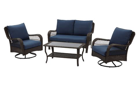 Better Homes And Gardens Colebrook 4 Piece Wicker Patio Furniture