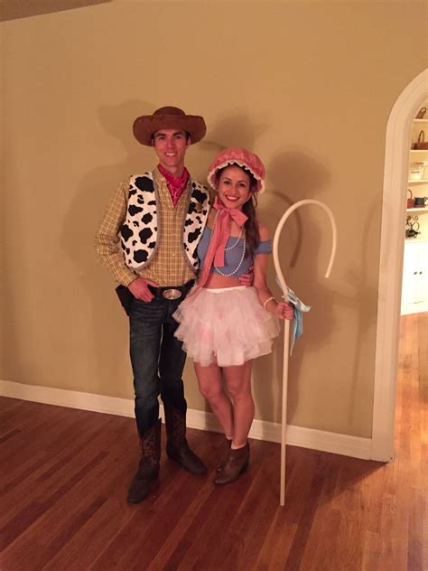 Had To Pin My Pixar Perfect Halloween Couple S Costume Sheriff Woody And Little Bo Peep Turned