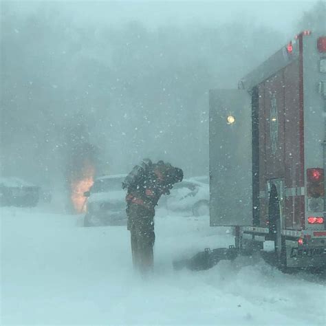 Crews Battling Car Blaze In Blizzard Conditions Friday | News Dakota