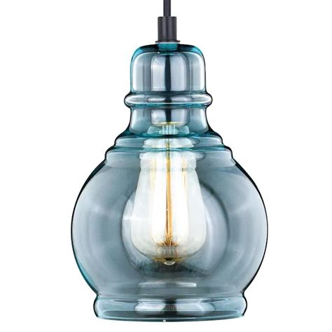 Bradberry antique white and galvanized farmhouse lantern mini pendant light. Cascadia Millie Oil Rubbed Bronze Farmhouse Tinted Glass Jar Mini Pendant Light Lowes.com in ...