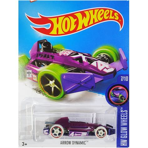 2016 Hot Wheels Hw Glow Wheels 7 10 Arrow Dynamic 52 250