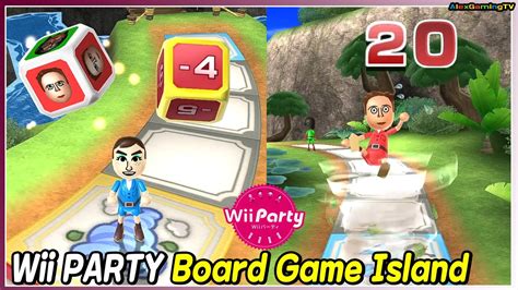 wii party board game island standard com eddy vs barbara vs ai vs anna alexgamingtv youtube