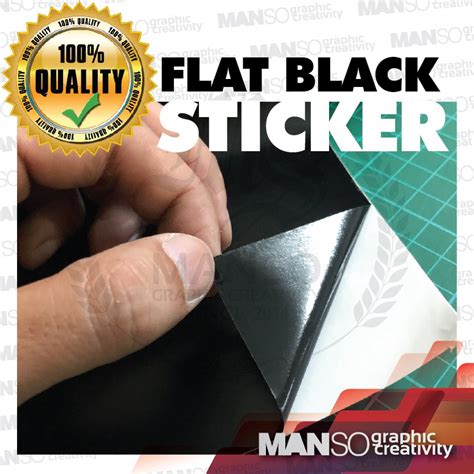 Flat Matte Black Car Sticker Vinyl Wrap Car Body Sticker Decal Shopee
