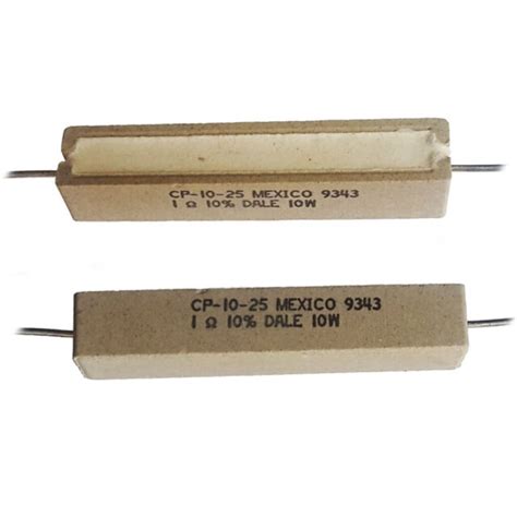 Dale 1 Ohm 10 Watt Resistor Cp 10 25 9343 1 Ohm 10 Pack Of 10 Ebay