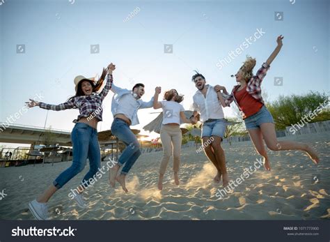 Happy Group Young People Having Fun Stock Photo 1071773900 Shutterstock