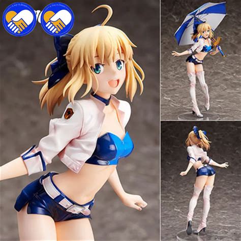 Anime Fate Stay Night Saber Racing Ver Sexy Girl Model Doll Pvc 24cm Box Packed Japanese Anime