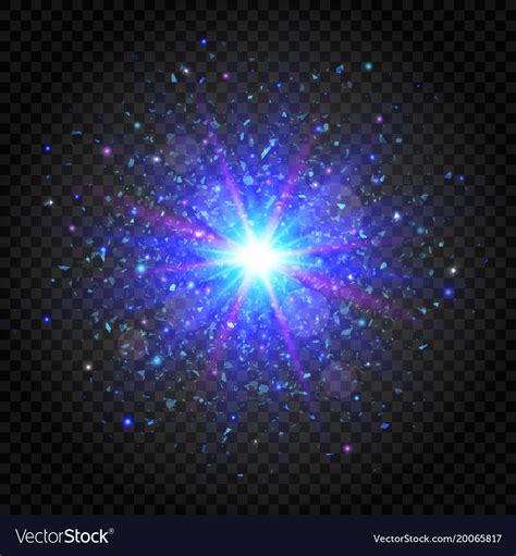 Explosion Star On Transparent Background Vector Image