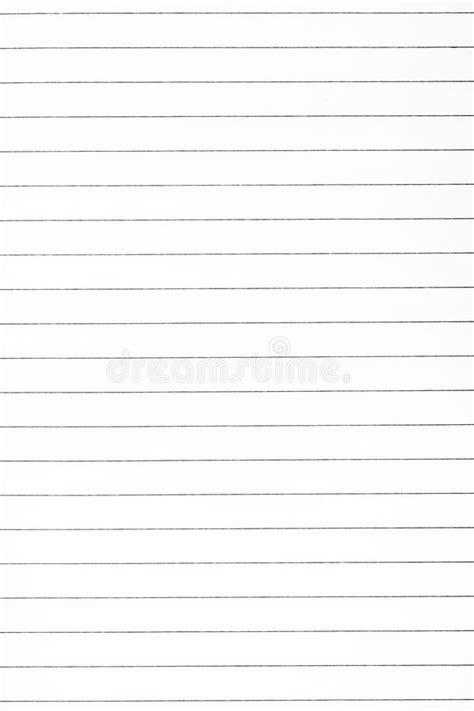 Exercise Book Paper Page With Lines One Page Empty