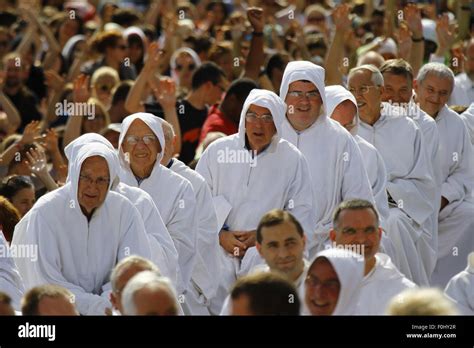 Burgundy France 16th Aug 2015 The Brothers Of Taizé Sit In Between