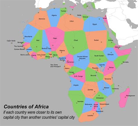 Cities In Africa Map Maps Of African Continent Countries Capitals 68640 Hot Sex Picture