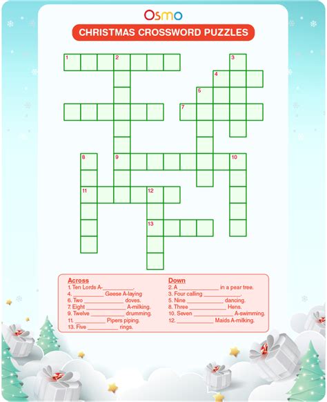 Christmas Crossword Puzzles Download Free Printables