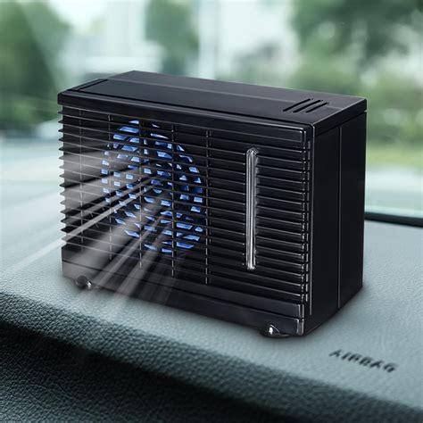 This cooler air is then recirculated through the room. 12V Portable Evaporative Mini Air Conditioner Home Car ...