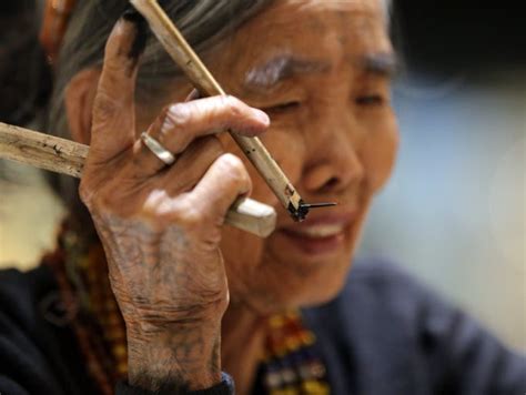 Whang Od Oggay Tattoos At Near 100 Years Old