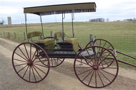 Horse Drawn Surrey Carriage Wagon Sleigh Buggy Cart Antique 195000