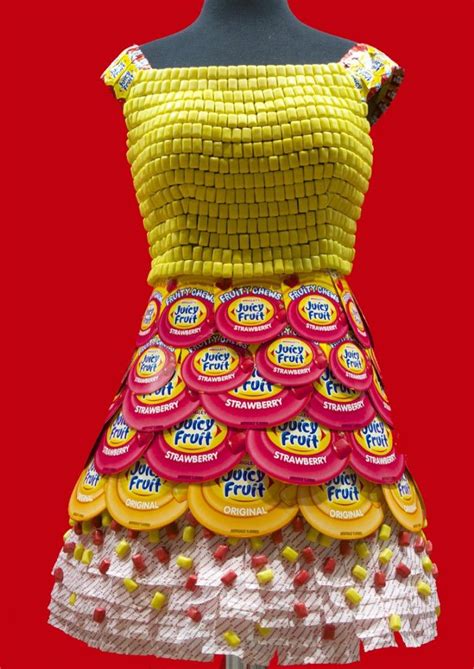 Juicy Fruit Candy Wrapper Dress Made By Candyality For The Sweets And