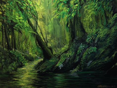 Jungle Story Painting By Eugene Budden Fine Art America