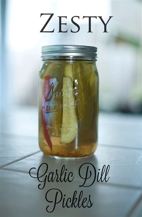 Homemade Zesty Garlic Dill Pickles ~ Laced With Southern Grace