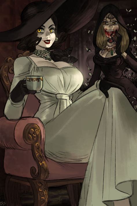 Lady Dimitrescu By Oh On Deviantart In Resident Evil Vampire