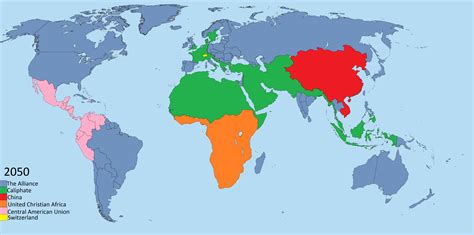 World Map In 2050 Rimaginarymaps
