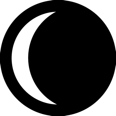 Waning Crescent Moon Vector Svg Icon Svg Repo
