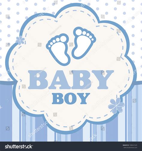 Vector Background Baby Boy Stock Vector 108941525 Shutterstock