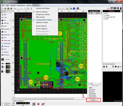 How To Output Pick Place File From Sprint Layout Software Pcb Layout