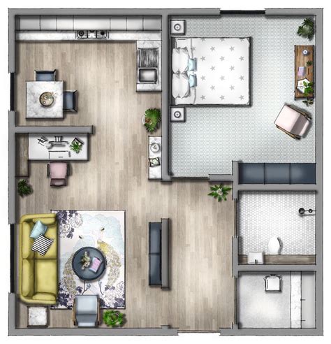 Floor Plan Drawing Layout In Sketchup 2020