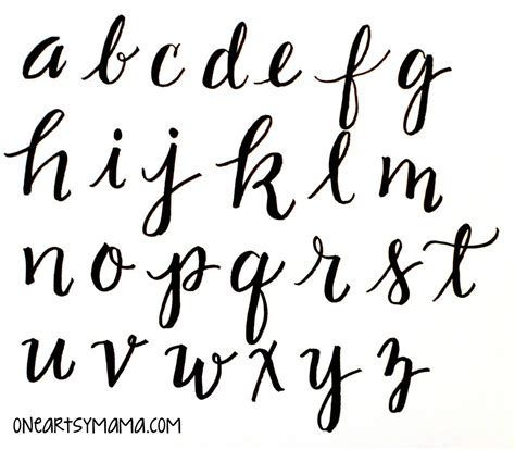 Basic Hand Lettering Alphabet Practice Amy Latta Creations