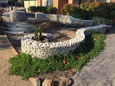 Curved Gabion Walls Gabion Wall Stone Wall Design Landscaping All In