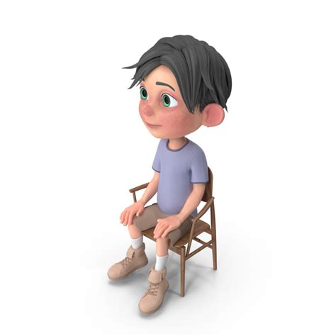 Cartoon Person Sitting On A Chair