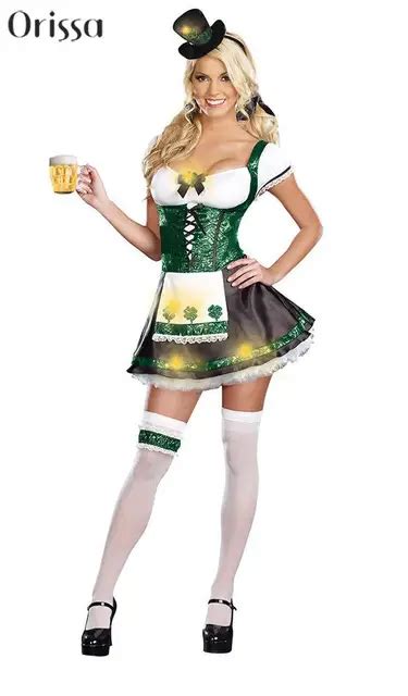 Holiday Sale Sexy Dutch Beer Girl Cosplay Halloween Adult Costume Fancy Dress Oktoberfest