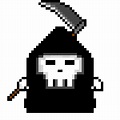 Grim reaper pixel art