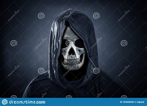 Grim Reaper In The Dark Stock Photo Image Of Grim Ghoul