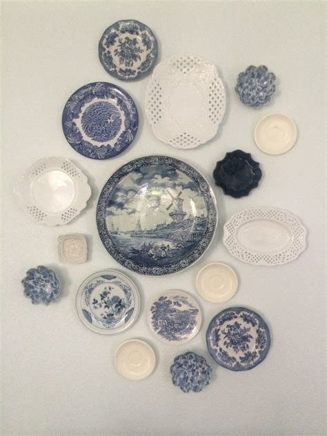 Blue And White Plate Wall Plates On Wall Hanging Wall Decor Blue Plates