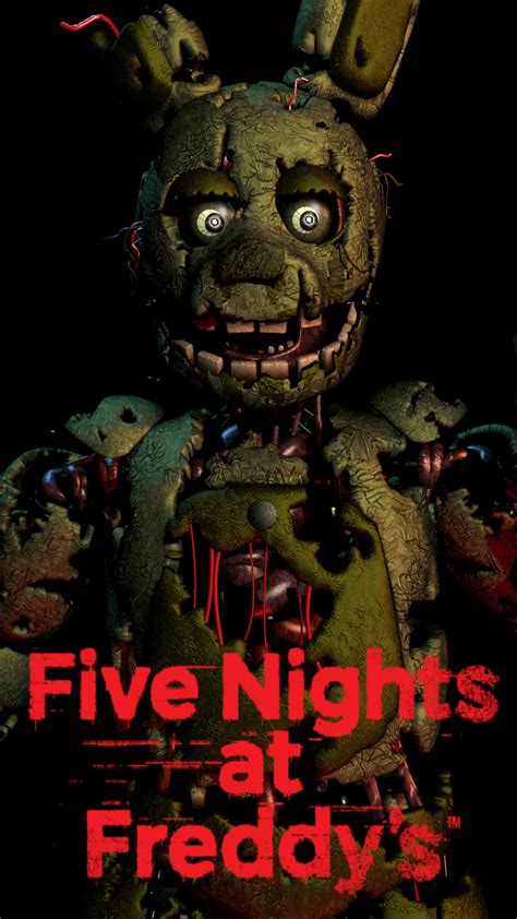 Sfmfnaf Springtrap Fanmade Merch Poster Poster By Me Models By