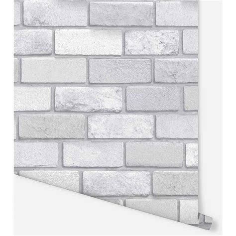Arthouse Diamond Silver Brick Wallpaper Wilko