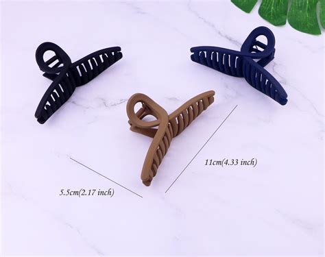 extra large matte hair claw cliphair claw clips for thick etsy