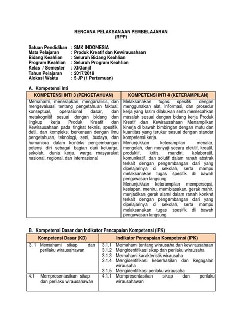 Silabus Kewirausahaan Smk Kelas Xii Ilmu Soal