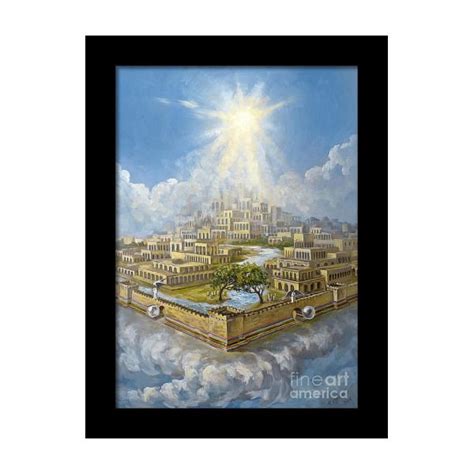 Eternity New Jerusalem Framed Print By The Decree To Restore Jerusalem