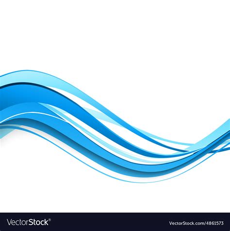 Abstract Curved Lines Background Template Vector Image