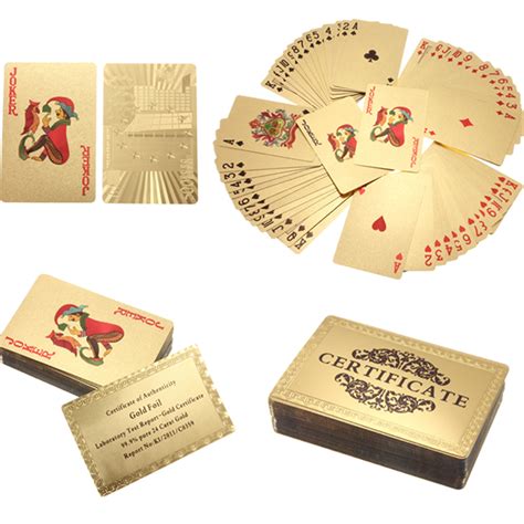 Check out our gold playing cards selection for the very best in unique or custom, handmade pieces from our card games shops. 24K Carat Gold Foil Plated Poker Game Playing Cards Gift Collection +Certificate | eBay