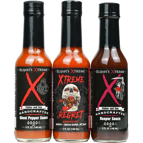 Worlds Hottest Hot Sauce T Set Elijahs Xtreme Award Winning Hot Sauce Variety Pack Includes