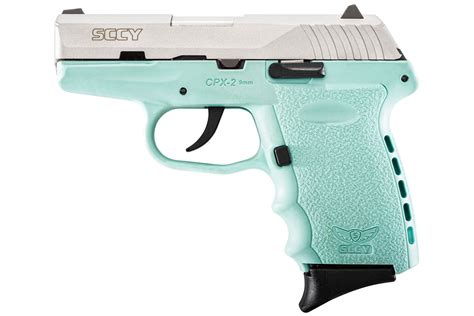 Buy Sccy Cpx 2 9mm Aqua Blue Pistol With Stainless Slide Online — Sccy Arms