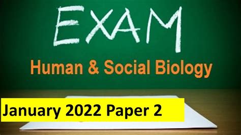 Csec Human And Social Biology January 2022 Paper 2 Question 1 Youtube