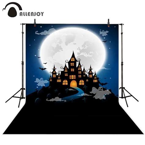 Electronics Leowefowa 5x3ft Happy Halloween Backdrop Haunted Castle