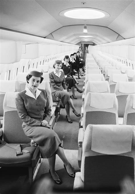 Download Flight Attendant Vintage Photo Wallpaper