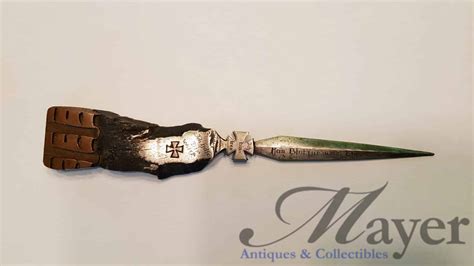 German Trench Art Ww1 Knife Mayer Antiques And Collectibles