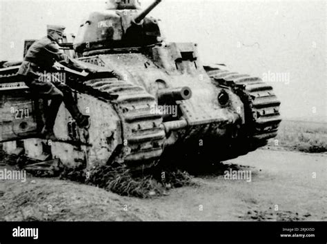 World War Ii France Tanks B1 Bis Char B1 Bis 270 Named Typhon Of
