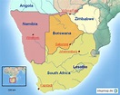 Südliches Afrika Karte | goudenelftal