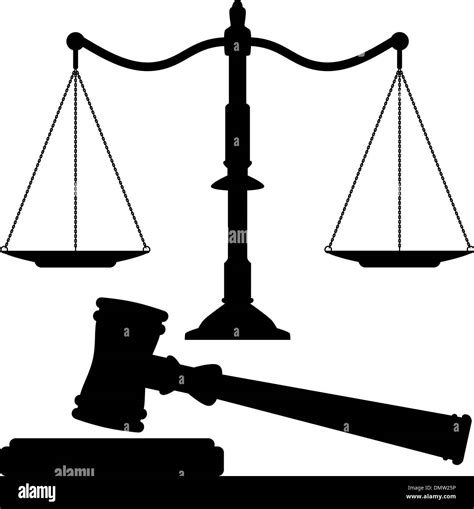 Justice Scales Vector Black And White Stock Photos And Images Alamy